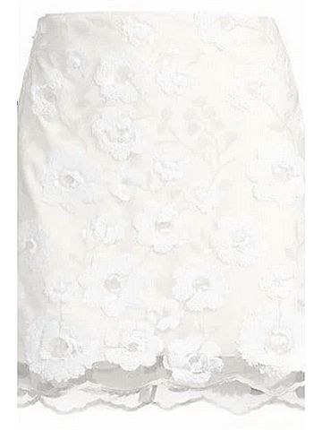 Milly Women's Kristina Floral Cascading Sequins Skirt (view 2)