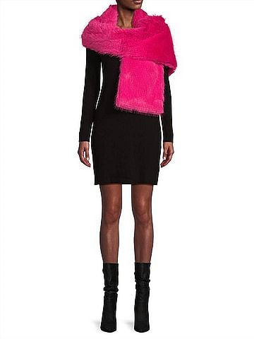 La Fiorentina Women's Faux Fur Scarf (view 2)