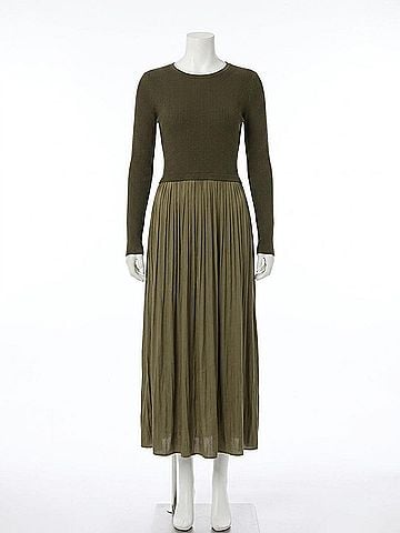 Skies Are Blue Talia Dress in Olive (view 1)