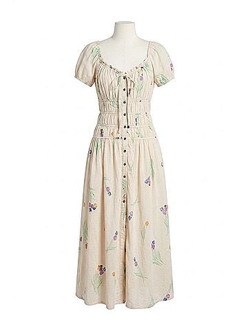 Free People Complete Me Midi Dress in Tea Combo (view 1)