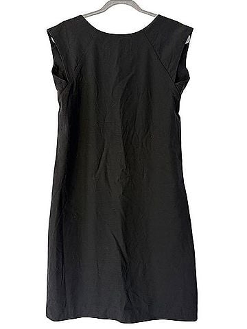 Helmut Lang Black Cap-Sleeve Shift Dress Cocktail Dress (view 1)
