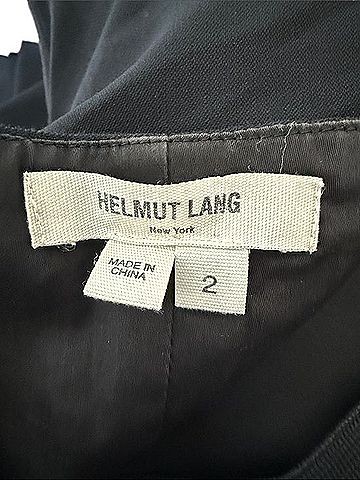 Helmut Lang Black Cap-Sleeve Shift Dress Cocktail Dress (view 2)