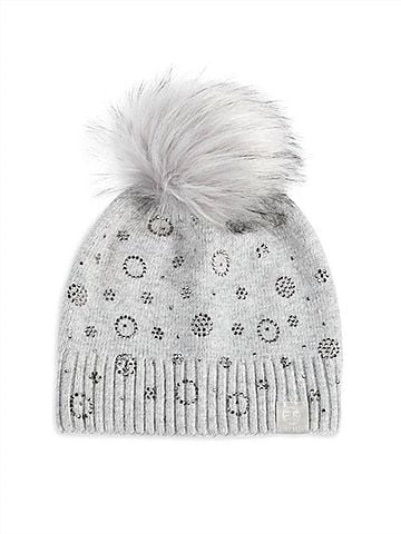 Furlux Women's Faux Fur Pom Cashmere Blend Beanie (view 1)