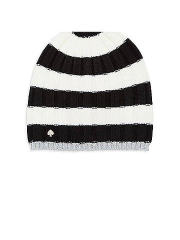 Kate Spade New York Women's Stripped Rib Knit Beanie (view 1)