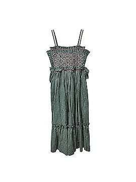 Hunter Bell Larissa Gingham Smocked Embroidered Midi Casual Dress (view 1)