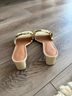 Reformation 100% Leather Yellow Heels Size 10 1/2 - photo 4