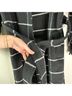 New Look 46% Polyester 33% Acrylic 9% Viscose 6% Nylon 5% Wool 1% Cotton 100% Polyester Checkered-gingham Black White Coat Size S - photo 7
