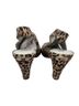 Eric Michael Animal Print Brown Heels Size 9 1/2 - photo 2