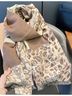 Accessories Animal Print Brown Ivory Scarf One size - photo 4