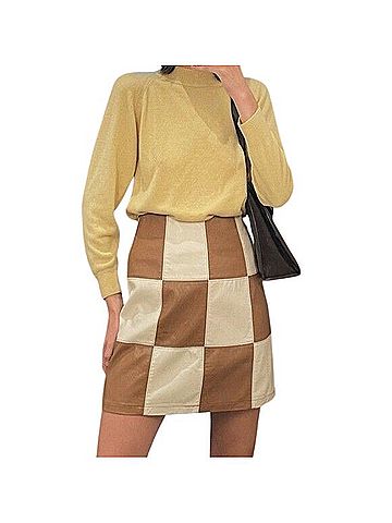 FRNCH Faux Leather Skirt (view 1)