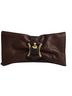 B Makowsky Leather Bow Clutch Clutch - photo 1