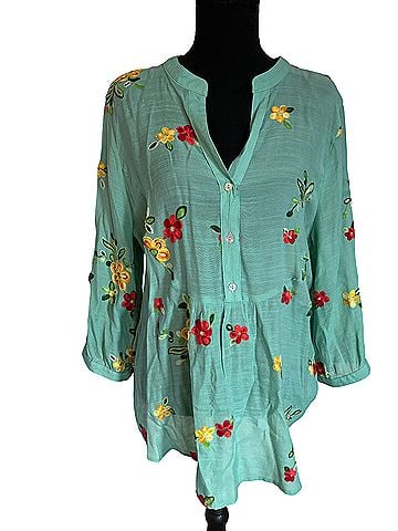 Figueroa & Flower Short Sleeve Blouse (view 1)