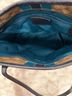 Coach Brown Teal Black Leather Tote One size - photo 11