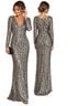 Milly Print Silver Gray Cocktail Dress Size 4 - photo 1