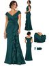 Xscape Green Cocktail Dress Size 6 - photo 1