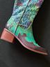 Spring Step 100% Leather Snake Print Multi Color Boots Size EU 37 - photo 6