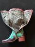 Spring Step 100% Leather Snake Print Multi Color Boots Size EU 37 - photo 7