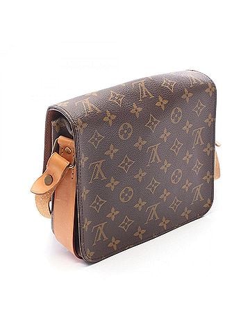 Louis Vuitton Louis Vuitton LOUIS VUITTON Cartouchiere MM Shoulder Bag Handbag Coated Canvas Leather Monogram Women's Brown M51253 (view 2)