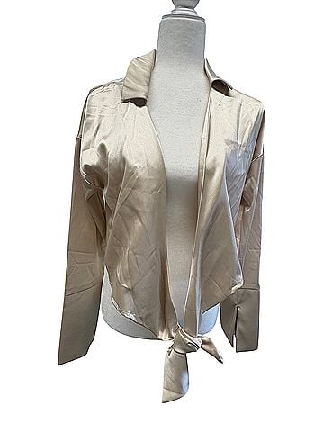 House of Harlow 1960 Long Sleeve Silk Top (view 1)