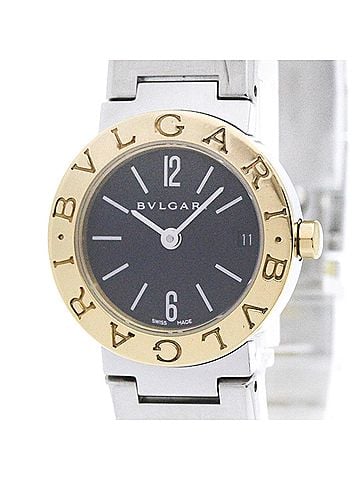 Bvlgari BVLGARI BVLGARI-BVLGARI 18K Gold Steel Ladies Watch BB23SG (view 1)
