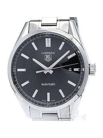 TAG Heuer TAG HEUER Carrera Calibre 5 Steel Automatic Mens Watch WV211B Polished (view 1)