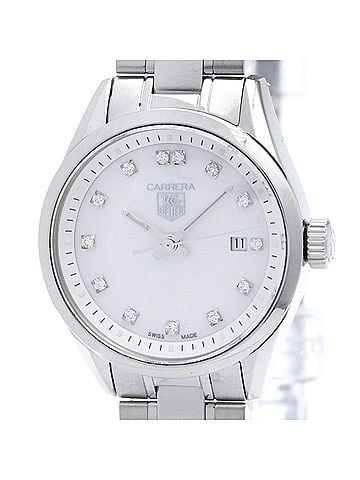 TAG Heuer TAG HEUER Carrera Diamond MOP Dial Steel Ladies Watch WV1411 Polished (view 1)