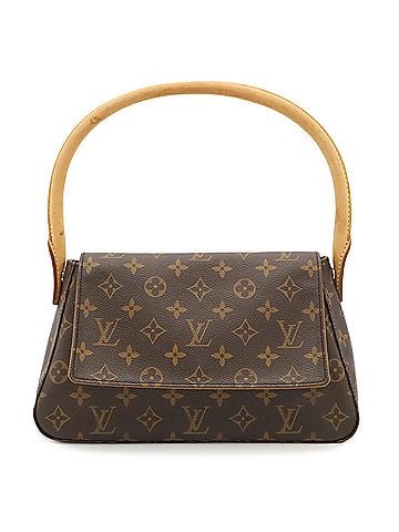 Louis Vuitton LOUIS VUITTON Louis Vuitton Monogram Mini Looping Shoulder Bag Handbag M51147 (view 1)