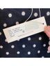 Rebecca Taylor 100% Wool 100% Silk Polka Dots Blue White Silk Pullover Sweater Size S - photo 8