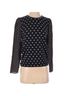 Rebecca Taylor 100% Wool 100% Silk Polka Dots Blue White Silk Pullover Sweater Size S - photo 3