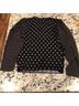 Rebecca Taylor 100% Wool 100% Silk Polka Dots Blue White Silk Pullover Sweater Size S - photo 11