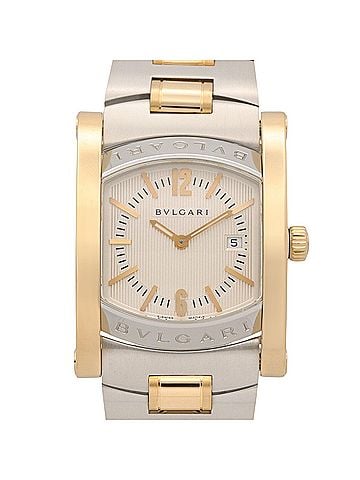 Bvlgari Bulgari BVLGARI Assioma Watch, 18K (Yellow Gold) Stainless Steel, Men's, Silver Tone, AA39SG (view 1)
