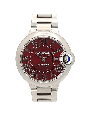 Cartier Cartier Ballon Bleu 33mm Stainless Steel Women's Watch, Red (WSBB0052) (view 1)