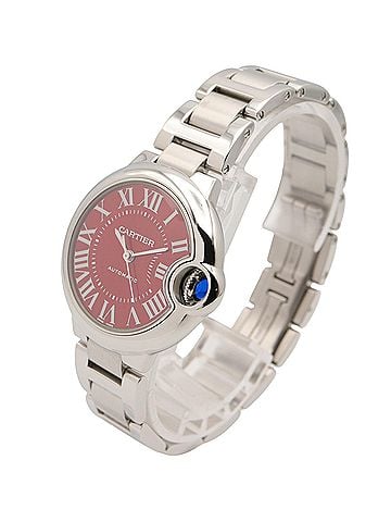Cartier Cartier Ballon Bleu 33mm Stainless Steel Women's Watch, Red (WSBB0052) (view 2)