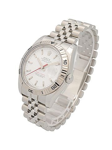 Rolex Rolex Turn-O-Graph D-serial watch, 18K white gold (WG) stainless steel, men's, white, 116264 (view 2)