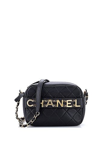 Chanel Logo Enchained Camera Case Quilted Calfskin (view 1)