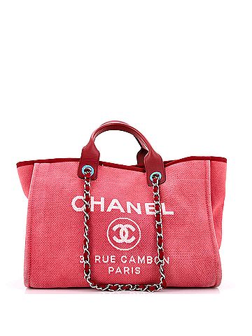 Chanel Deauville Tote Canvas Medium (view 1)