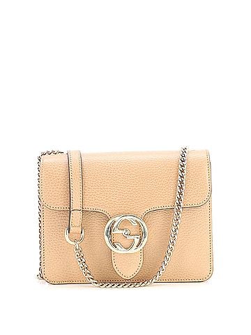 Gucci Interlocking Shoulder Bag Leather Small (view 1)