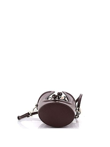 Valentino Garavani La Cinquieme Bucket Bag Toile Iconograph Fabric with Leather (view 2)