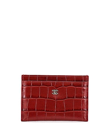 Chanel Classic Card Holder Crocodile Embossed Calfskin (view 1)