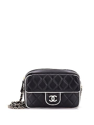 Chanel Resin CC Camera Bag Quilted Lambskin (view 1)