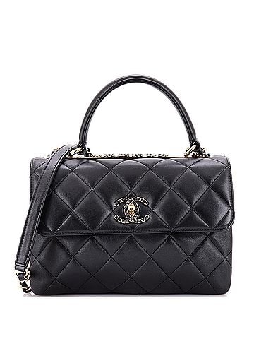 Chanel Chain Trendy CC Top Handle Bag Quilted Lambskin Small (view 1)