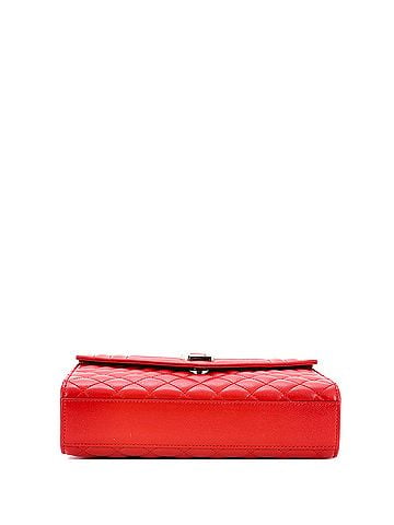 Saint Laurent Classic Monogram Envelope Satchel Mixed Matelasse Leather Medium (view 2)