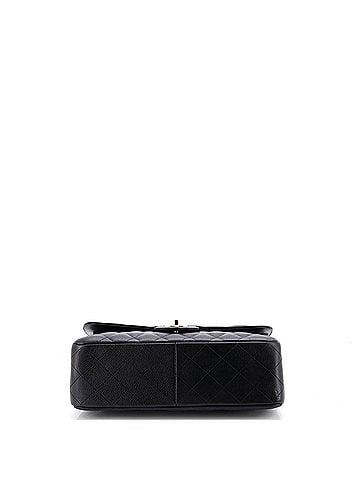 Chanel Vintage Classic Double Flap Bag Quilted Caviar Jumbo (view 2)