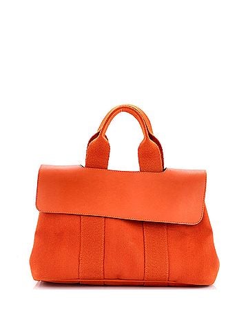 Hermès Valparaiso Bag Toile and Leather PM (view 1)