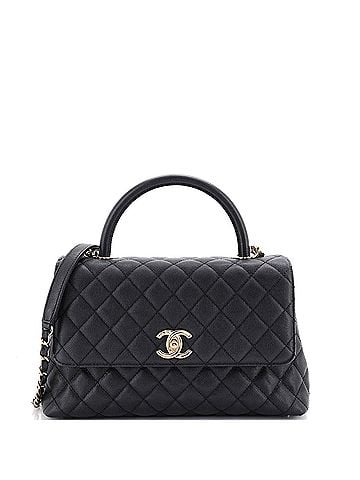 Chanel Coco Top Handle Bag Quilted Caviar Small (view 1)
