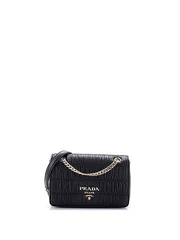Prada Chain Flap Shoulder Bag Nappa Gaufre Small (view 1)