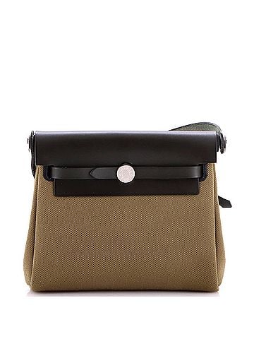 Hermès Herbag Zip Toile and Leather 20 (view 1)