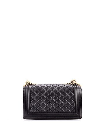 Chanel Boy Flap Bag Quilted Lambskin Old Medium (view 2)