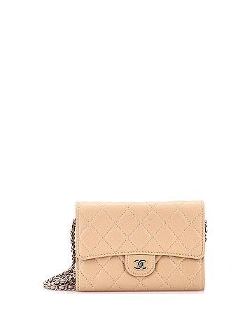 Chanel Classic Flap Wallet Crossbody Bag Quilted Caviar Mini (view 1)