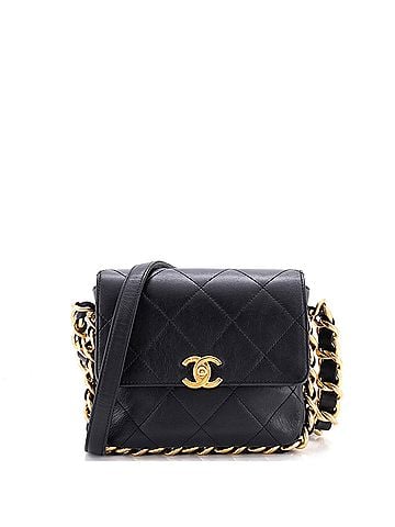 Chanel Framing Chain Flap Bag Quilted Calfskin Small (view 1)